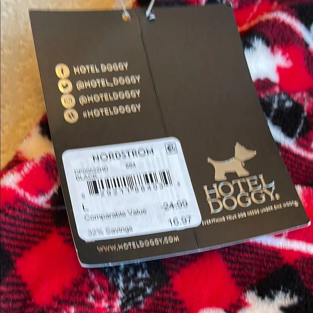 Festive Red Plaid Dog Onesie